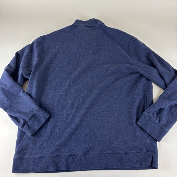 Polo Ralph Lauren Quarter Zip Men 2XL Blue Cotton Soft Pullover XXL - Picture 2 of 5
